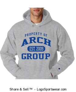 Champion Adult Powerblend Hooded Sweatshirt Design Zoom